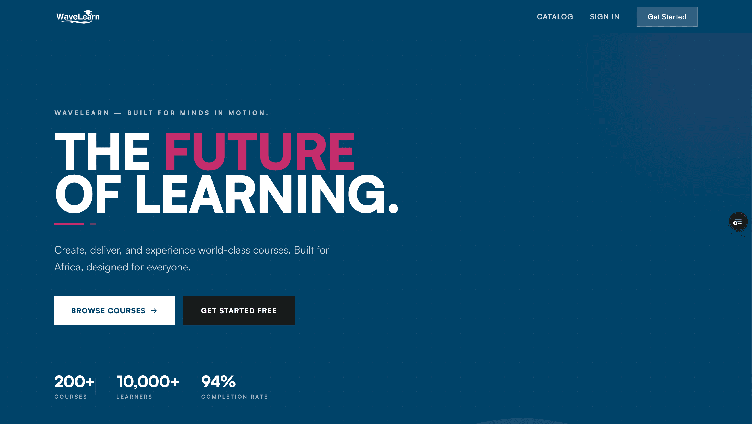 WaveLearn — E-Learning Marketplace preview