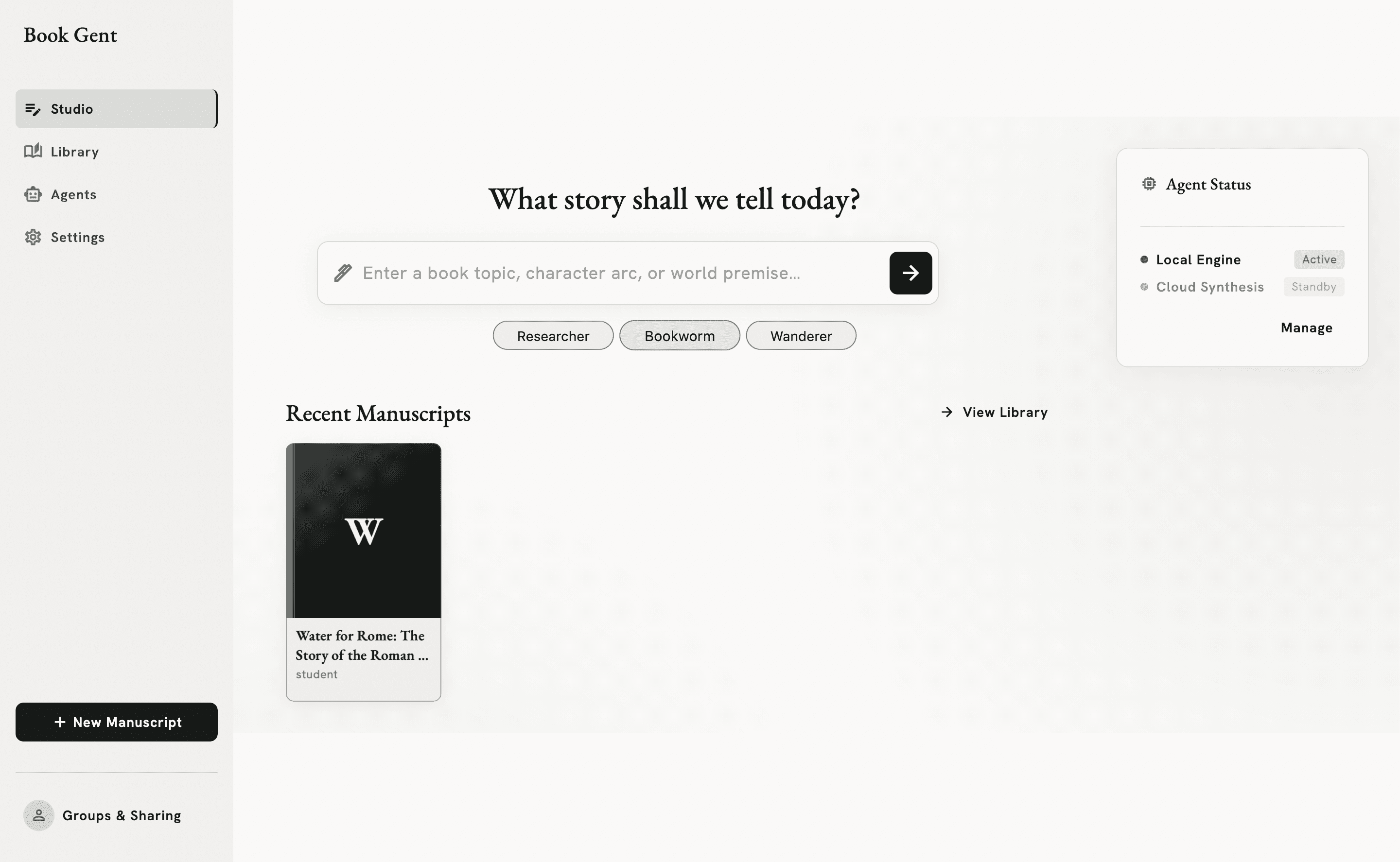 Book Gent — AI Book Generation & Reading App — screenshot